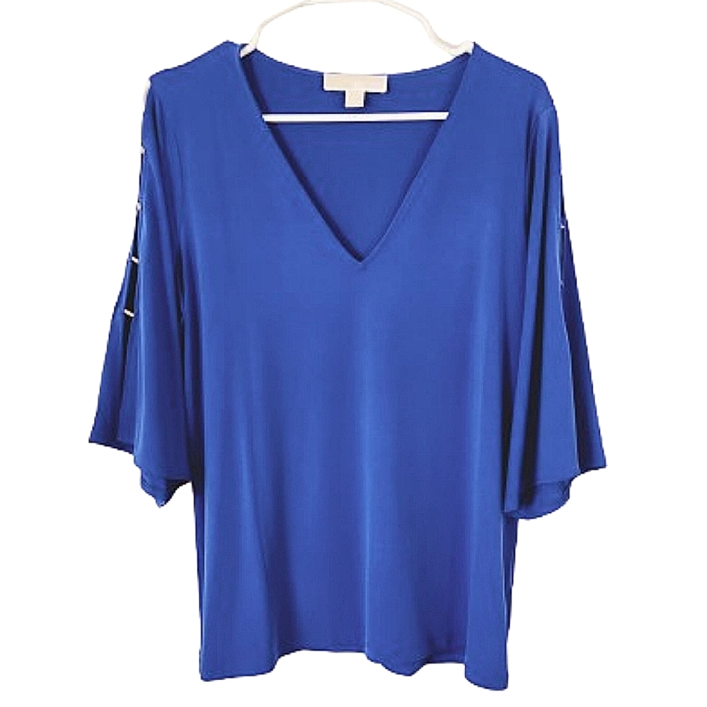 MICHAEL Michael Kors Electric Blue Blouse Large